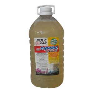 Bidon (lava autos - shampoo) ESPUMA ACTIBRIL X 5 L (DILUCION 1 EN 200) - FUL 022 FULL CAR ( LIMPIEZA - CARROSERIAS- simil k78 a801 - k78 a803 - k78 a805)   ( Shampoo concentrado neutro para el lavado de carrocerías conagregado de polímeros que otorgan brillo y protegen la pintura,Alto poder espumígeno, fácil enjuagado. Biodegradabilidaddel 85,4%. Dilución para el uso: 1 parte en 200 de agua.)