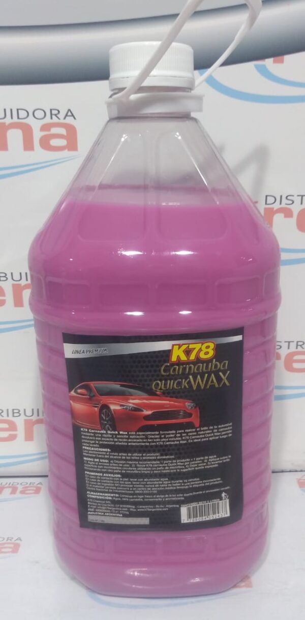 PROMO CARNAUBA QUICK WAX  (CERA RAPIDA) (Efecto mojado) 5 LTS - K78 A900 (SIMIL FUL 051 - FUL 005 - FUL 054 EXPRESS)