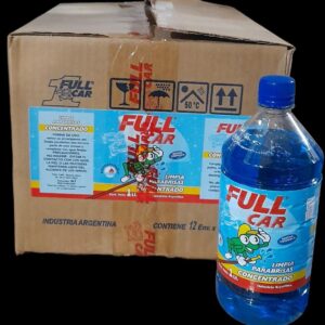 PROMO CAJA X 12 UNIDADES Limpia Parabrisas concentrado x 1 L - FUL 716 - FUL 707 FULL CAR (SORRINO) (limpia vidrios simil k78 703 - A3501/12 - plus 7030 - muf lax500)  (Limpia efectivamente el polvo, barro e insectos desengrasandosin dejar marcas.)