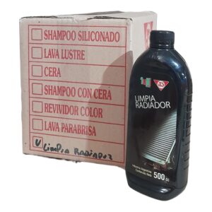 PROMO CAJA X 12 UNIDADES LIMPIA RADIADOR LIQUIDO X 500 CC - A3800/12 (simil t1904)