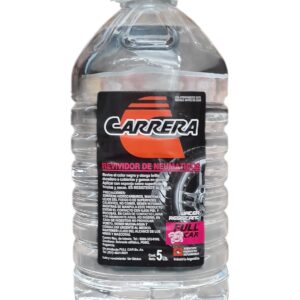 REVIVIDOR DE NEGRO GOMAS CARRERA WATER RESIST  X 5 L - FUL B 330  FULL CAR (REVIVIDOR - EXTERIORES -CUBIERTAS -RUEDAS - SIMIL K78 A817 - FUL 003)  (  Revividor de neumáticos a base de siliconas.Revive el color negro y otorga brillo duradero.RESISTENTE AL AGUA.)