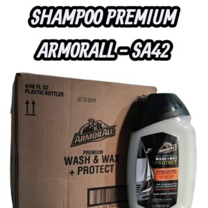 PROMO CAJA X 4 UNIDADES Líquido para lavado y encerado PREMIUM - SA42  (shampoo - lava autos simil a3901/12 / ful 029 - FUL 028 / k78 301 - k78 302 / 3M 39006 )(armor all)