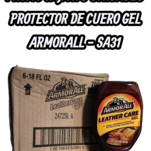 PROMO CAJA X 6 UNIDADES Gel acondicionador para CUERO. - SA31 renovador de cueros (silicona interior aromatizada simil st02 - ful 412 - ful 415 / k78 215 / 3m 39040)(armor all)