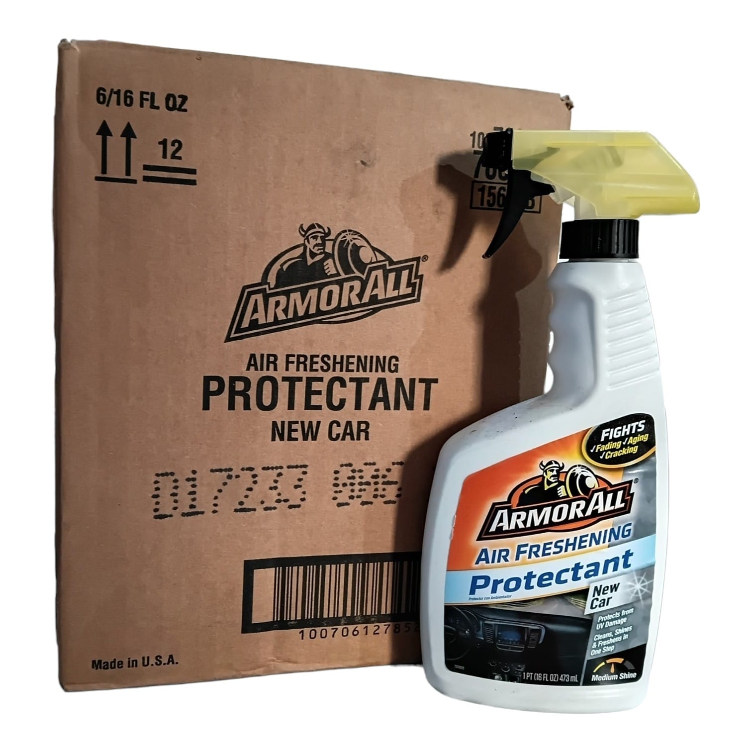 PROMO CAJA X 12 UNIDADES Protector Spray - Aroma AUTO NUEVO silicona liquida interior - SA11 (simil ful 406 - k78 202 - a3211/12 - plus 7008)(armor all) - Imagen 3