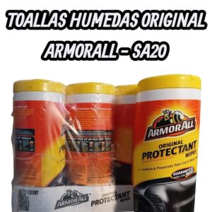 PROMO PACK X 6 UNIDADES Toallas húmedas protectoras - Aroma ORIGINAL - SA20 (silicona interior aromatizada)(armor all)