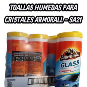 PROMO PACK X 6 UNIDADES Toallas húmedas limpia CRISTALES. - SA21 (lava parabrisas)(armor all)
