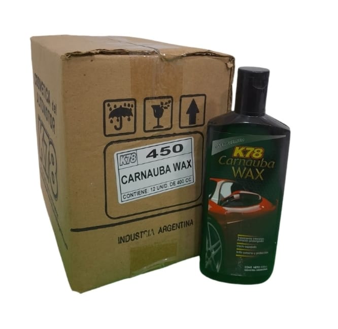 PROMO CAJA X 12 UNIDADES CARNAUBA WAX 400 cc - K78 450 (SIMIL FUL 056 - FUL 500 / K78 404 - K78 451 / BRILLO EXPRESS / CERA LIQUIDA CARNAUBA) - Image 2