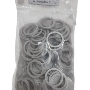 Arandelas alum. 16X21X1,25 200 unid - LETCAR3