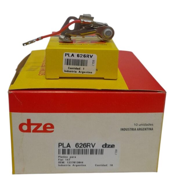 CAJA X 10 UNIDADES PLATINOS - VOLKWAGEN GACEL-PASSAT-KOMBI-FIAT 147 -VENTILADO - PLA 626RV - Image 2