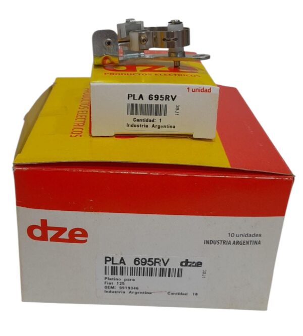 CAJA X 10 UNIDADES PLATINOS - FIAT 125-133-PEUGEOT 504 (GAREF) VENTILADO - PLA 695RV - Image 2