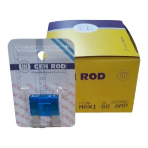 (CAJA X 20 UNIDADES) Fusibles maxi ficha Gen Rod  X 60 AMPERES  (celeste) - GEN FMX60
