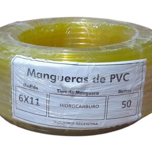 ROLLO X 50 METROS MANGUERA HIDROCARBURO AMARILLA 6 X 11 - ACC MH 6X9