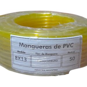 ROLLO X 50 METROS MANGUERA HIDROCARBURO AMARILLA 8 X 13 - ACC MH 8X13