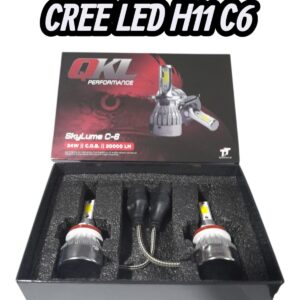 (CAJA X JUEGO DE 2 UNIDADES) KIT CREE LED C6 H11 12/24V - CREE/H11- L050-H11
