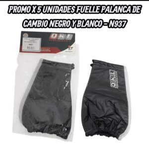 PROMO X 5 UNIDADES FUELLE PALANCA CAMBIO QKL NATIVA NEGRO- BLANCO - QKL N932
