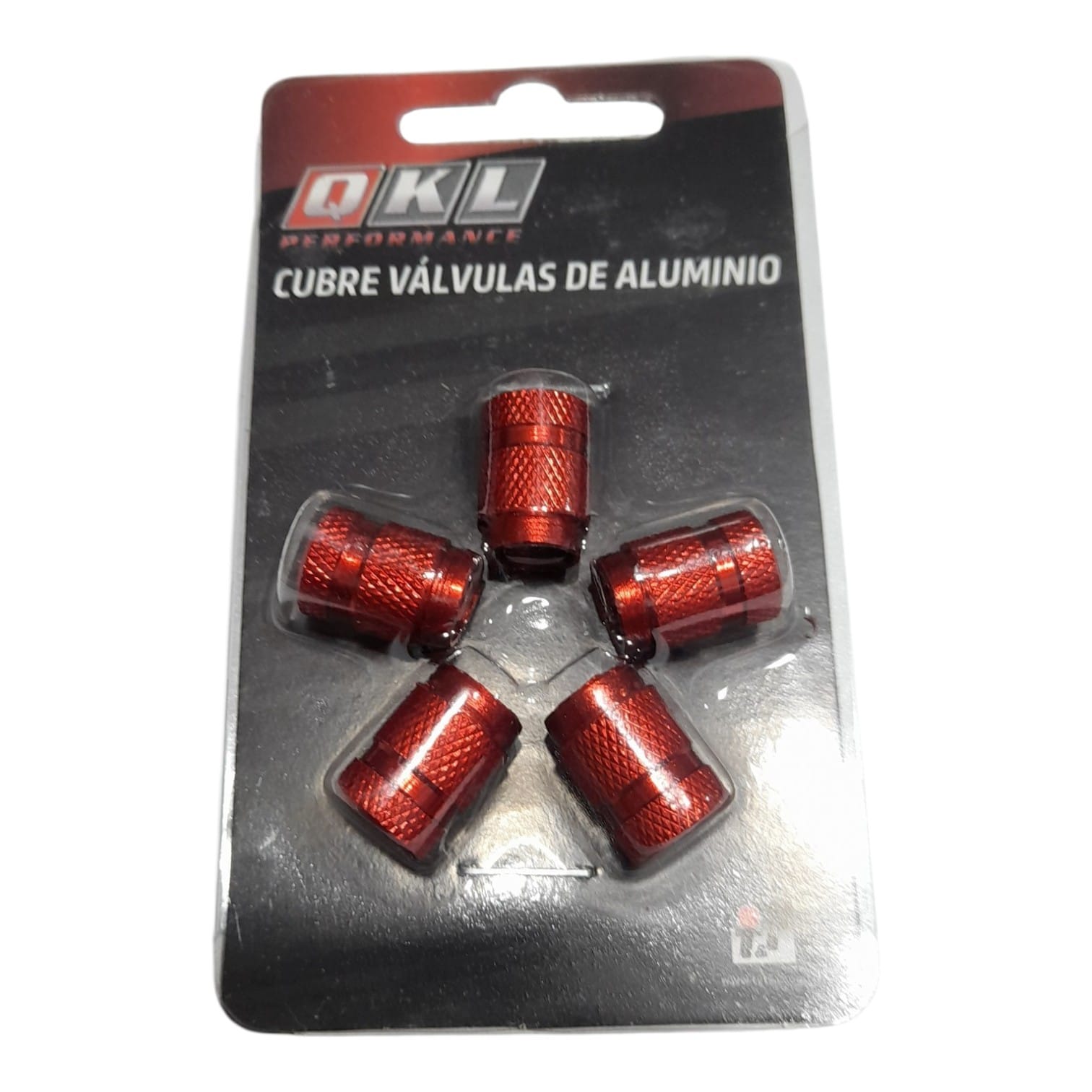 CUBRE VALVULA METALICO X5 ROJO - QKL AR21