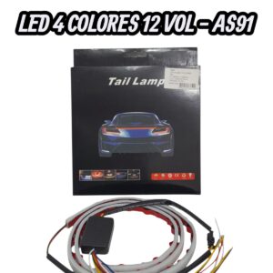 PROMO X 5 JUEGOS CINTA DE LED CRISTAL BLANCO/AMBAR/ROJO/AZUL 12 V (120 CM) - QKL AS91