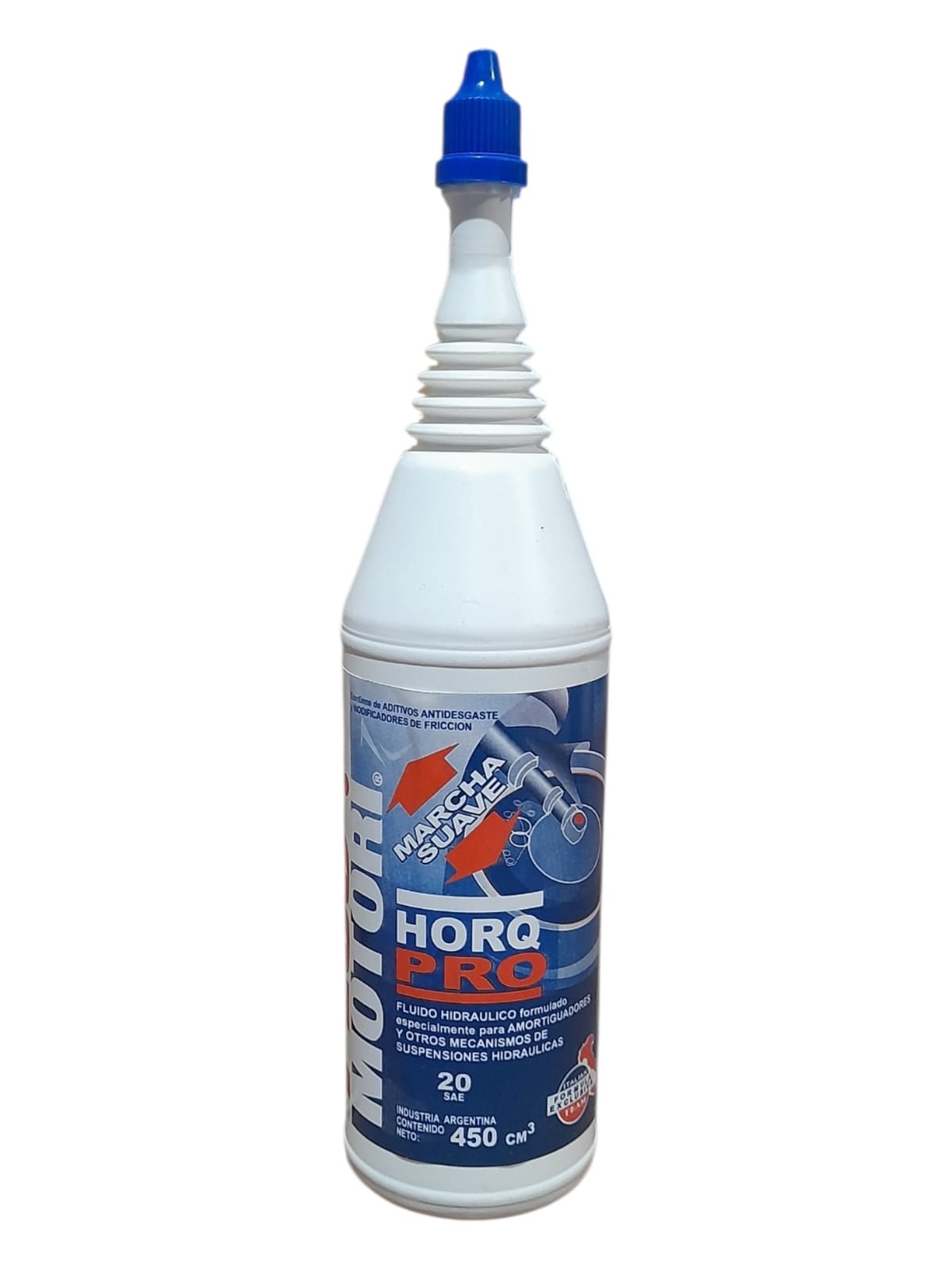 PROMO CAJA X 20 UNIDADES MOTO HORQUILLA PRO SAE 20 MINERAL FLUIDO HIDRAULICO FORMULADO ESPECIALMENTE PARA AMORTIGUADORES Y OTROS MECANISMOS DE SUSPENSIONES HIDRAULICAS POMO X 450 CC - PLUS 9501 (Lubricación de cadenas y similares HORQ-PRO SAE 20 (suspensiones hidráulicas)) (copia) - Imagen 3