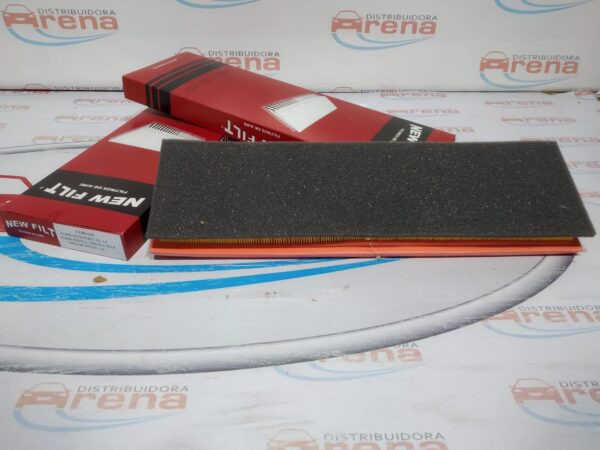 PROMO FILTROS DE AIRE NEW FILT CON CAJA TIPO PANEL    FORD ECOSPORT XL 1,6 - FORD FIESTA / FIESTA MAX-MOT. ZETEC - AIPA 606E  ALTO: 30 mm. ANCHO: 129 mm LARGO: 409 mm
Equivalencias:
MANN: C 4151 WEGA: FAP9003
FRAM: CA9511 MARENO: MR295  EMAFI: EAM 2009