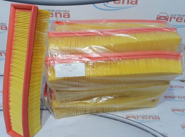 PROMO PACK X 10 UNIDADES  FILTROS NEW FILT TIPO PANEL A GRANEL RENAULT - CLIO II - 1,5 KANGOO - LOGAN 1.5 DCI - AIPA 806 ALTO: 60 mm. ANCHO: 81 mm LARGO: 373 mm
Equivalencias:
MANN: C3875 WEGA: FAP4872
FRAM: CA8847 MARENO: MR296
EMAFI: EAM 2047