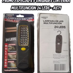 PROMO X 5 UNIDADES Lampara Led Multifuncion Linterna 24 L - QKL AS71