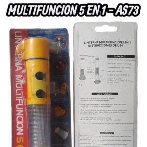 PROMO X 5 UNIDADES LINTERNA MULTIFUNCION DE SEGURIDAD - QKL AS73
