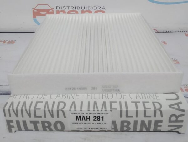 Filtros para Habitáculo - HONDA CITY 09-/FIT 09-/HR-V II 15- (OEM : 80291TF0E01) - MAH 281   (  MAH 281 MH 605 AKX-1939 CF 10843 HM 2108 TH 1009 CU 21003 80291TF0E01)