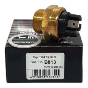 bulbo (sensore electroventilador) RENAULT. UNIVERSAL 2 PATAS. AISL.NEGRO. 88º - 79º.     B 813