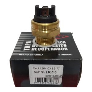 bulbo (sensore electroventilador) PEUGEOT. UNIVERSAL 2 PATAS. AISL.NEGRO. 82º - 77º.  - B 815