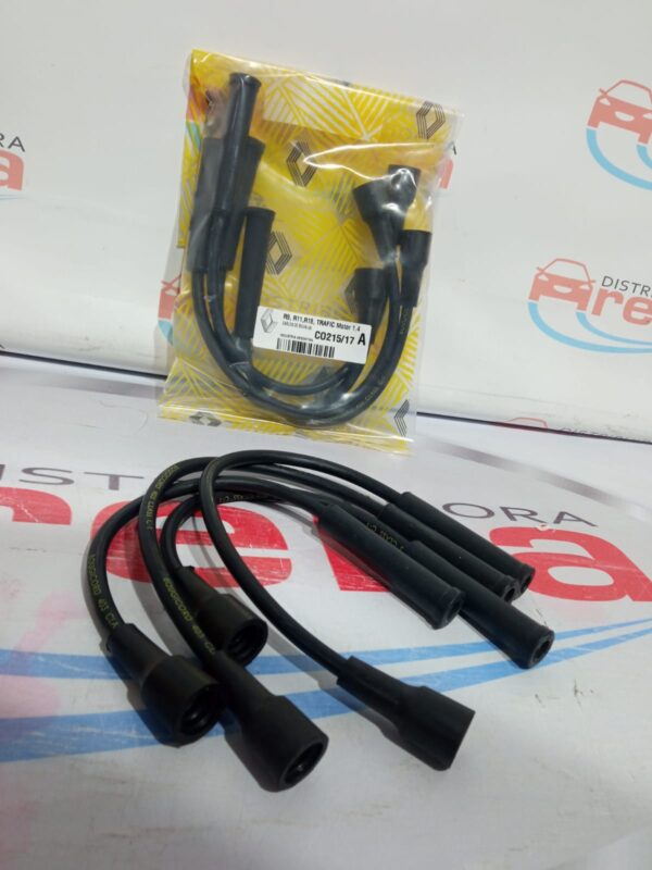 RENAULT 11 y 12 1991/92                                          Cables de bujía (4)- cables de bujía - CO215 (JUEGOS DE CABLES DE BUJÍAS ANTIPARASITARIO)