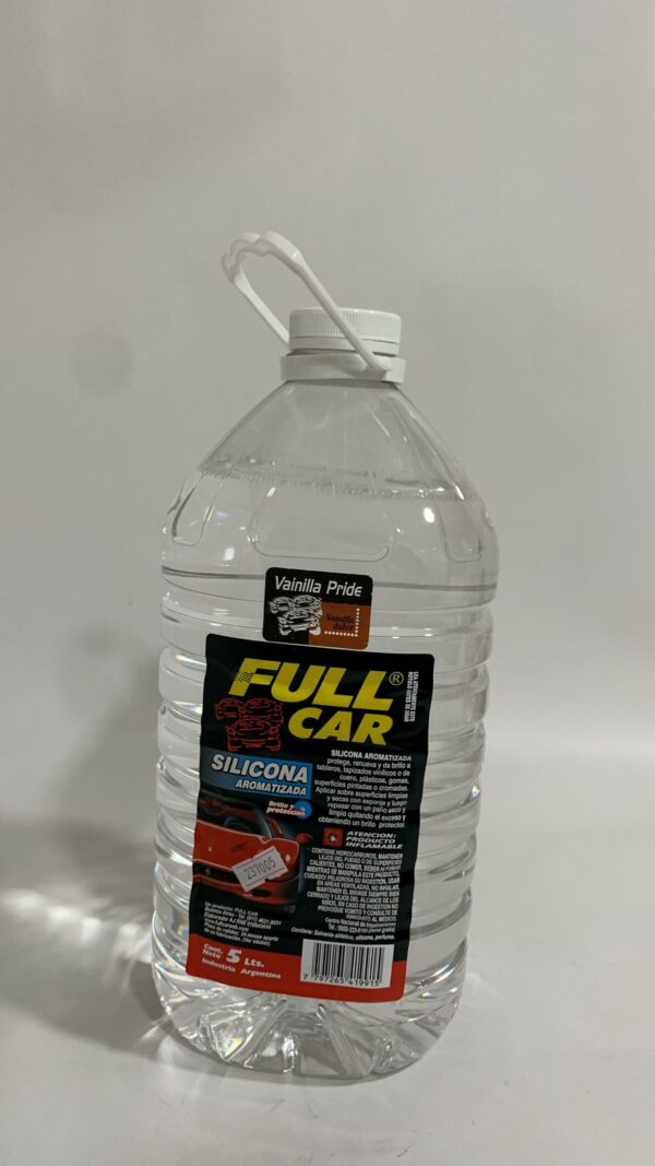 PROMO B. Silicona Aromatizada x 5 ltrs (VAINILLA) - FUL 043VA  - FUL 442 FULL CAR SILICONA - RENOVADOR -RECUPERADOR - VINILICOS E INTERIORES - REVIVIDOR