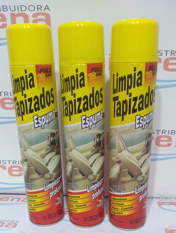 Limpia Tapizados aerosol - FUL 729 - FUL 727 FULL CAR (SIMIL K78 312 - A3620/12)   (Producto biodegradable para la limpieza de alfombras ytapizados tejidos, de cuero, pana o vinílicos.)