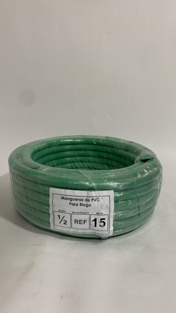G.F. Srl Tubo RECO, 15 M De Manguera Para El Riego 5/8" De Plástico Reciclado En Kit (Rueda Ergonómica De 3 Chorros, Accesorios, Toma De Grifo). Fabricado En Francia. Color Fucsia