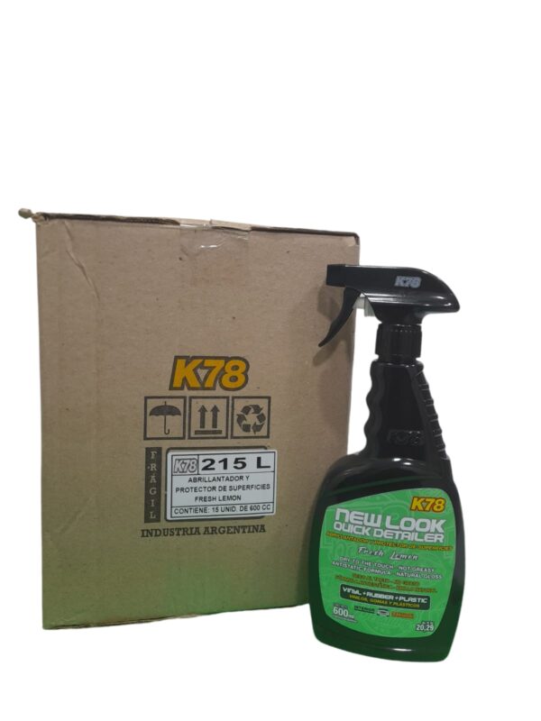 PROMO CAJA X 15 UNIDADES ABRILLANTADOR & PROTECTOR DE SUPERFICIES              600 ml                       (Lemon ) CAJA X 15 UNIDADES K78 215L