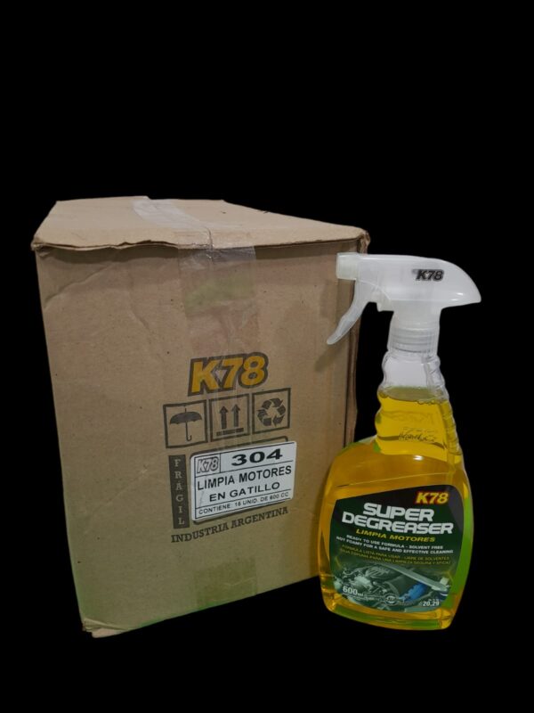 PROMO CAJA X 15 UNIDADES LIMPIA MOTORES CON GATILLO 600 ml - K78 304 (SIMIL MOTORLIMP - DESENGRASANTE FUL 102 - FUL 104)