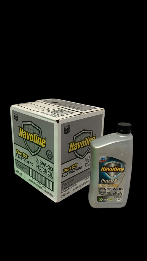 PROMO CAJA X 6 BOTELLAS HAVOLINE® PRODS® FULL SYNTHETICMOTOR OIL  SAE 5W30  API SN sintetico (1/4 galon casi 1 litro) - CHE 223507482 ACEITE DE MOTOR CHEVRON
