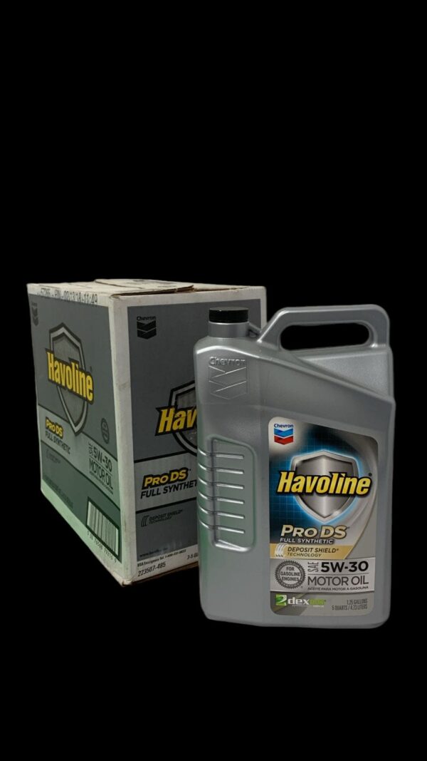 PROMO CAJA X 3 BIDONES HAVOLINE® PRODS® FULL SYNTHETICMOTOR OIL  SAE 5W30  API SN sintetico (5/4 galon casi 5 litros) - CHE 223507485 ACEITE DE MOTOR CHEVRON