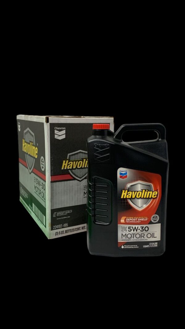 PROMO CAJA X 3 BIDONES HAVOLINE® MOTOR OIL SAE  5W30  (5/4 galon casi 5 litros ) - CHE 223394485 ACEITE DE MOTOR CHEVRON