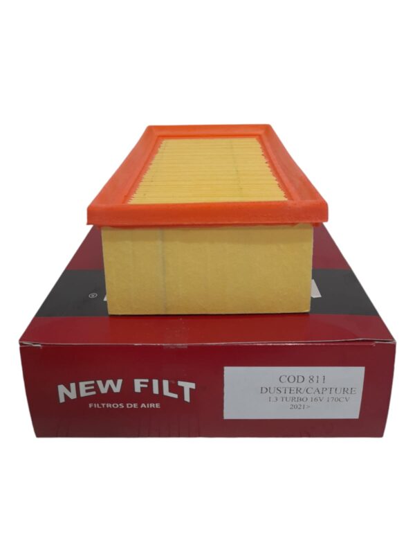 PROMO FILTROS DE AIRE NEW FILT CON CAJA DUSTER / CAPTURE 1.3 TURBO 16V 170 CV - 2021 EN ADELANTE/ DUSTER II 1,3 TURBO 2021 - AIPA 811E  EMAFI:  EAM 2261
