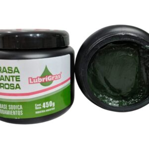POTE GRASA FIBROSA  (RULEMANES VERDE ) x 450 Grs. - GRAS07  LUBRIGRAS(Grasa lubricante fibrosaProducida para ser utilizada en rodamientos en condiciones severas de trabajo. No se aconseja su uso en presencia de agua.)