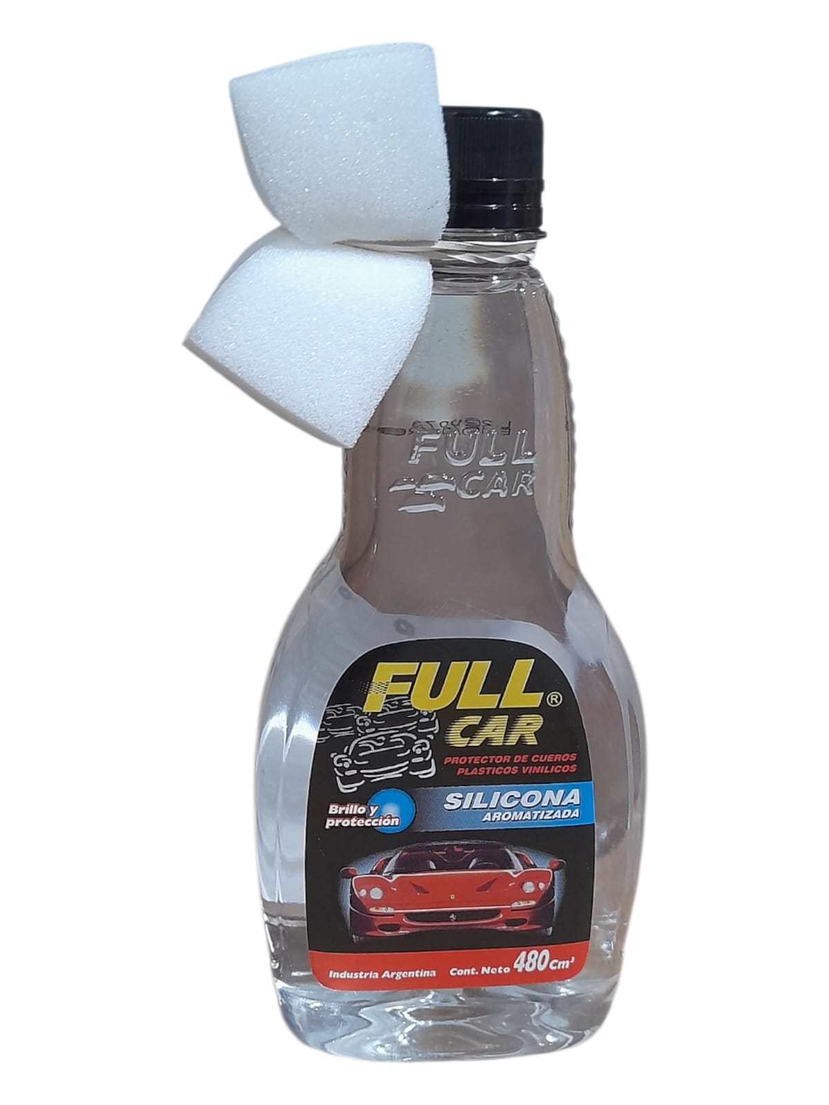 PROMO CAJA X 12 UNIDADES Silicona LIQUIDA Aromatizada x 480 cc. Liquida - FUL 406 FULL CAR (simil k78 202 - a3211/12 - plus 7005) (Silicona aromatizada líquida. Da brillo renueva yprotege cueros, plásticos, vinílicos y gomas.) - Image 3