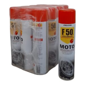 PROMO PACK X 12 UNIDADES LUBRICANTE DE CADENAS AEROSOL F50 X 400 CC - FUL 920 FULL CAR (SIMILAR K78 505 / PLUS 9920)  (Lubricante diseñado especialmente para engrasar todo tipo de lcadenas a utilizar en condiciones extremas. l Adecuado tanto paracadenas con junta tórica como sin ella. Penetra en pernos y bujes)