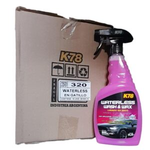 PROMO CAJA X 15 UNIDADES SHAMPOO LAVA AUTOS WATERLESS ‐ LAVADO EN SECO X 600 ML 7798084058668 - K78 320
