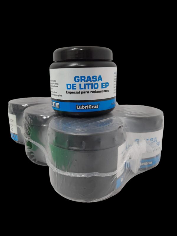 PROMO PACK X 6 UNIDADES GRASA LITIO (MARRON) X 450 GRS - GRASL3  LUBRIGRAS(Grasa de Litio EPElaborada con jabones de litio que le otorgan gran estabilidad y alto poder lubricante. Soporta altas cargas de trabajo. Repele el agua y la humedad.Posee excelentes prop iedades antioxidantes y antiherrumbre.)