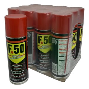 PROMO PACK X 12 UNIDADES F50 LUBRICANTE MULTIUSO AEROSOL CHICO X 210 CC - FUL 911 FULL CAR (simil wd40 - k78 501 - A3610/12 - A3611/12  - plus 3040)  (Lubricante en aerosol, penetra, desplaza la humedad y evita elóxido.)