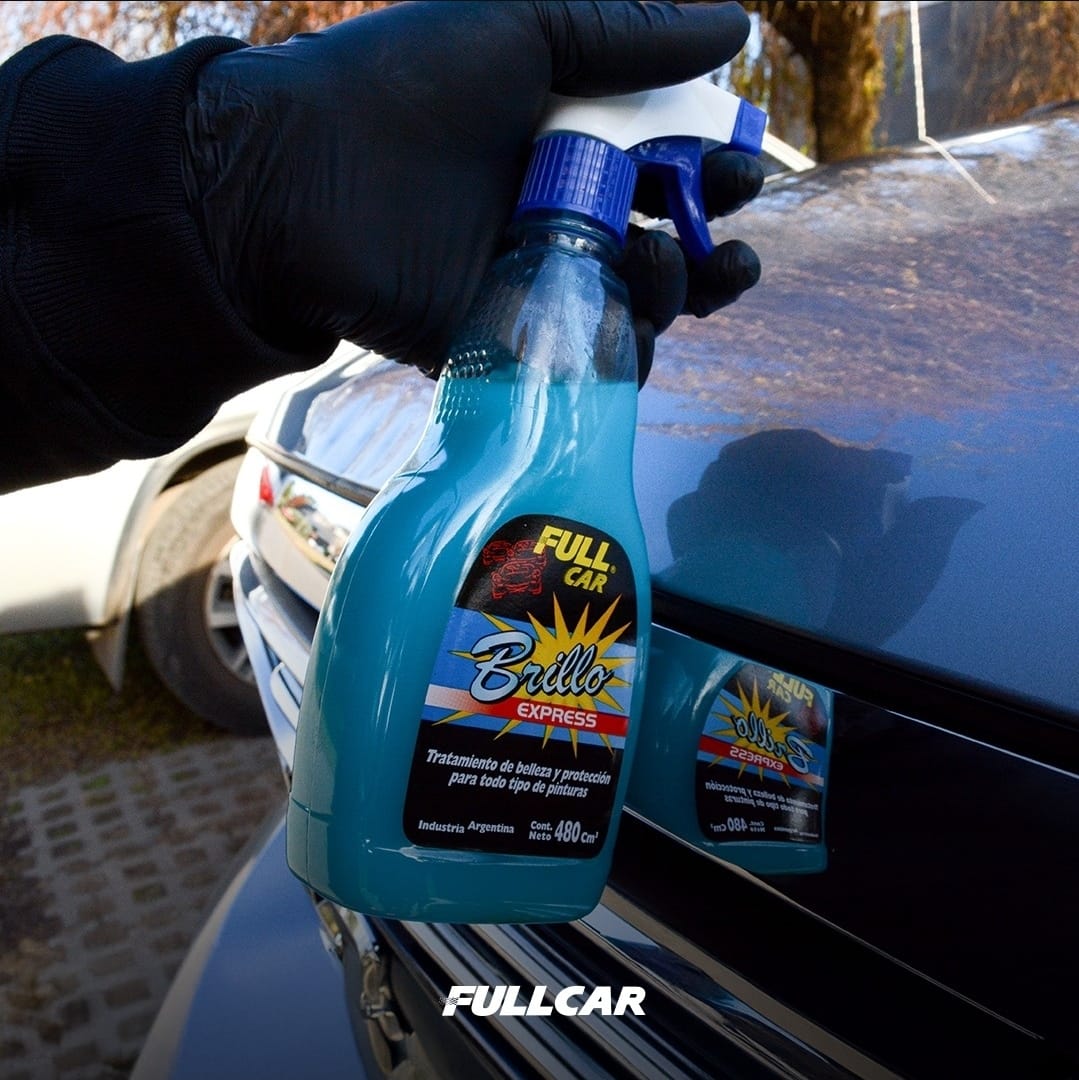 PROMO CAJA X 12 UNIDADES Brillo Express pulverizador x 480 cc. - FUL 056 FULL CAR (CERA LIQUIDA simil k78 404 - k78 451 / 3M 39034) (Sistema de protección y brillo para vehículos. Combinación deceras y siliconas que forman una película brillante. Muy fácilaplicación sobre seco o húmedo.) - Image 4