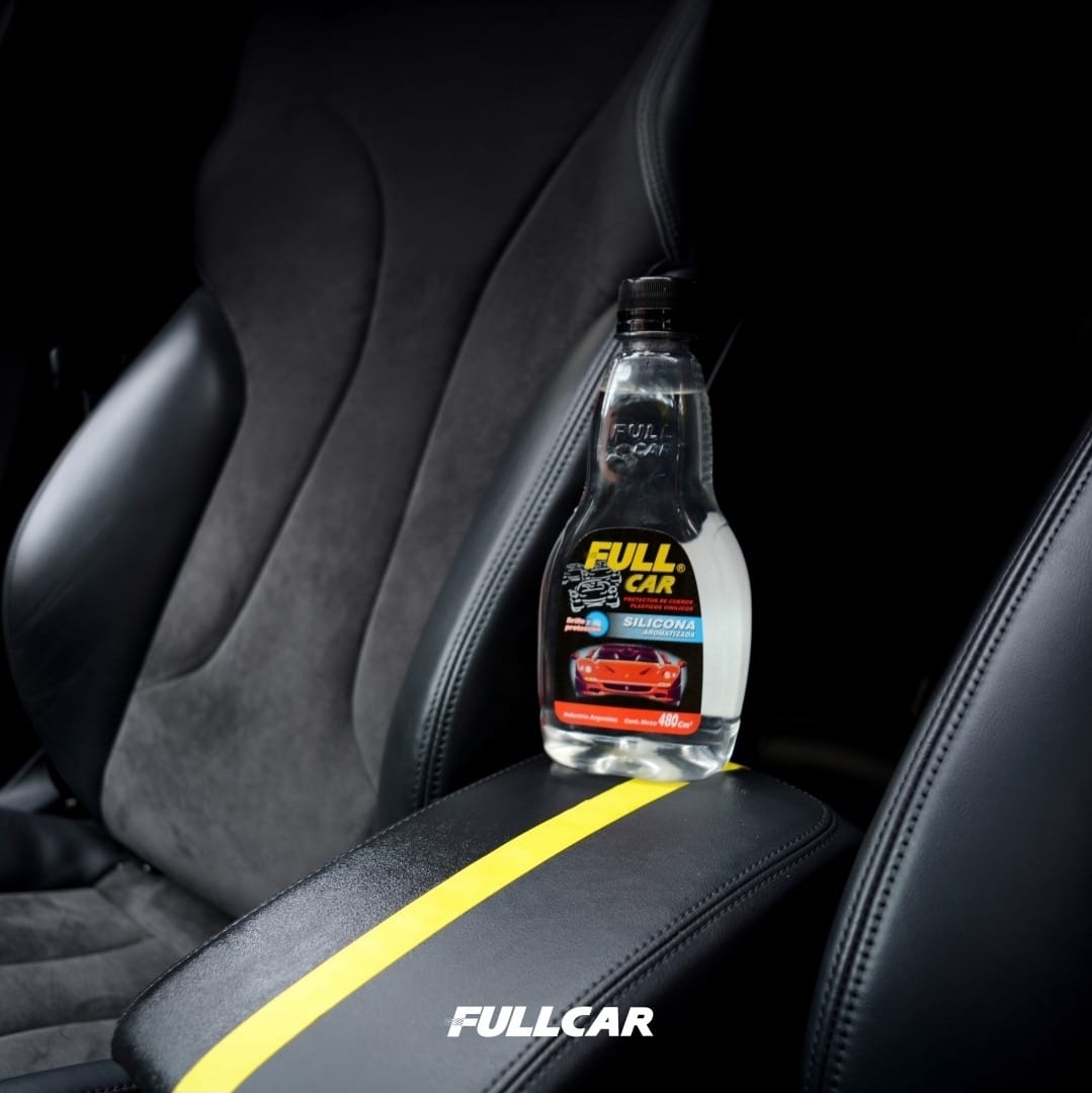 Silicona LIQUIDA Aromatizada x 480 cc. Liquida - FUL 407 - FUL 406FULL CAR (simil k78 202 - a3211/12 - plus 7005)  (Silicona aromatizada líquida. Da brillo renueva yprotege cueros, plásticos, vinílicos y gomas.) - Image 2