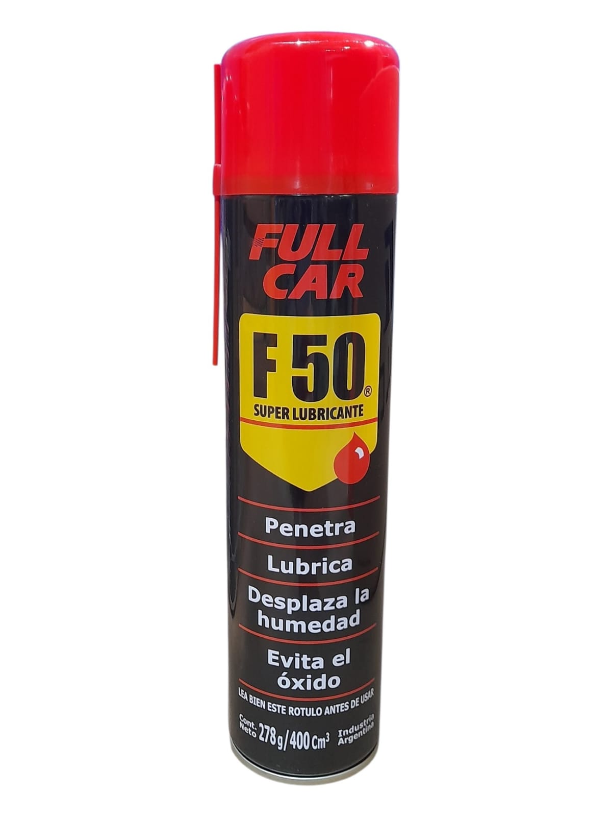 PROMO PACK X 12 UNIDADES F50 LUBRICANTE MULTIUSO AEROSOL GRANDE X 400 CC - FUL 913 - FUL 611FULL CAR (simil wd40 - k78 501 - A3610/12 - A3611/12 - plus 3040) (Lubricante en aerosol, penetra, desplaza la humedad y evita elóxido.) - Imagen 2