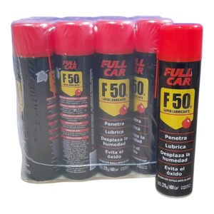 PROMO PACK X 12 UNIDADES F50 LUBRICANTE MULTIUSO AEROSOL GRANDE X 400 CC - FUL 913 - FUL 611FULL CAR (simil wd40 - k78 501 - A3610/12 - A3611/12  - plus 3040)  (Lubricante en aerosol, penetra, desplaza la humedad y evita elóxido.)