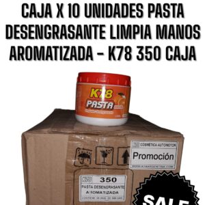PROMO CAJA X 10 UNIDADES ( LIMPIA MANOS) PASTA DESENGRASANTE  (Aromatizada) 7798084052277 500 grs - K78 350  (LIMPIEZA MANO- CREMA - DESENGRASANTE - SIMIL FUL 713 - MAN01 - MAN02)